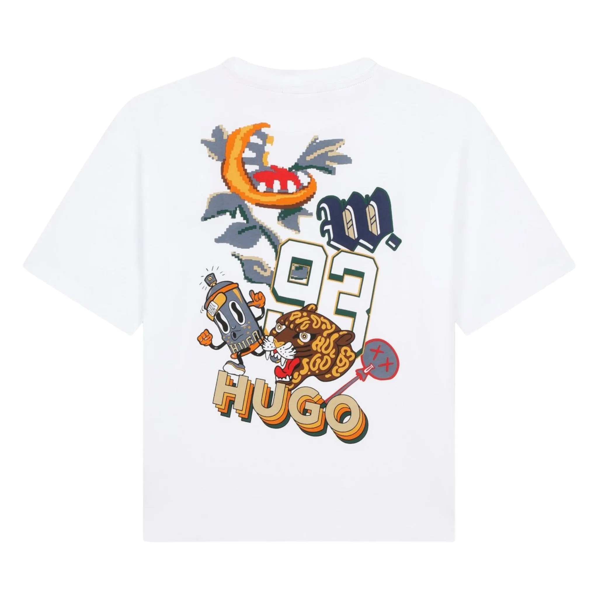 HUGO by Hugo Boss Kids Graphic Multi-Logo T-Shirt