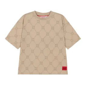 HUGO by Hugo Boss Kids Monogram Logo T-Shirt