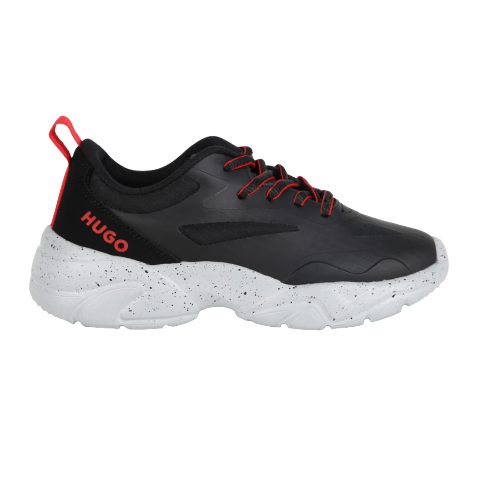 Hugo by Hugo Boss Kids Multi-Texture Lace-Up Sneakers