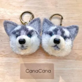 Husky Canacana Gifts Medium Keychain