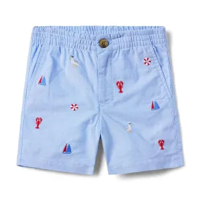 Janie and Jack Embroidered Short (Toddler/Little Kids/Big Kids)