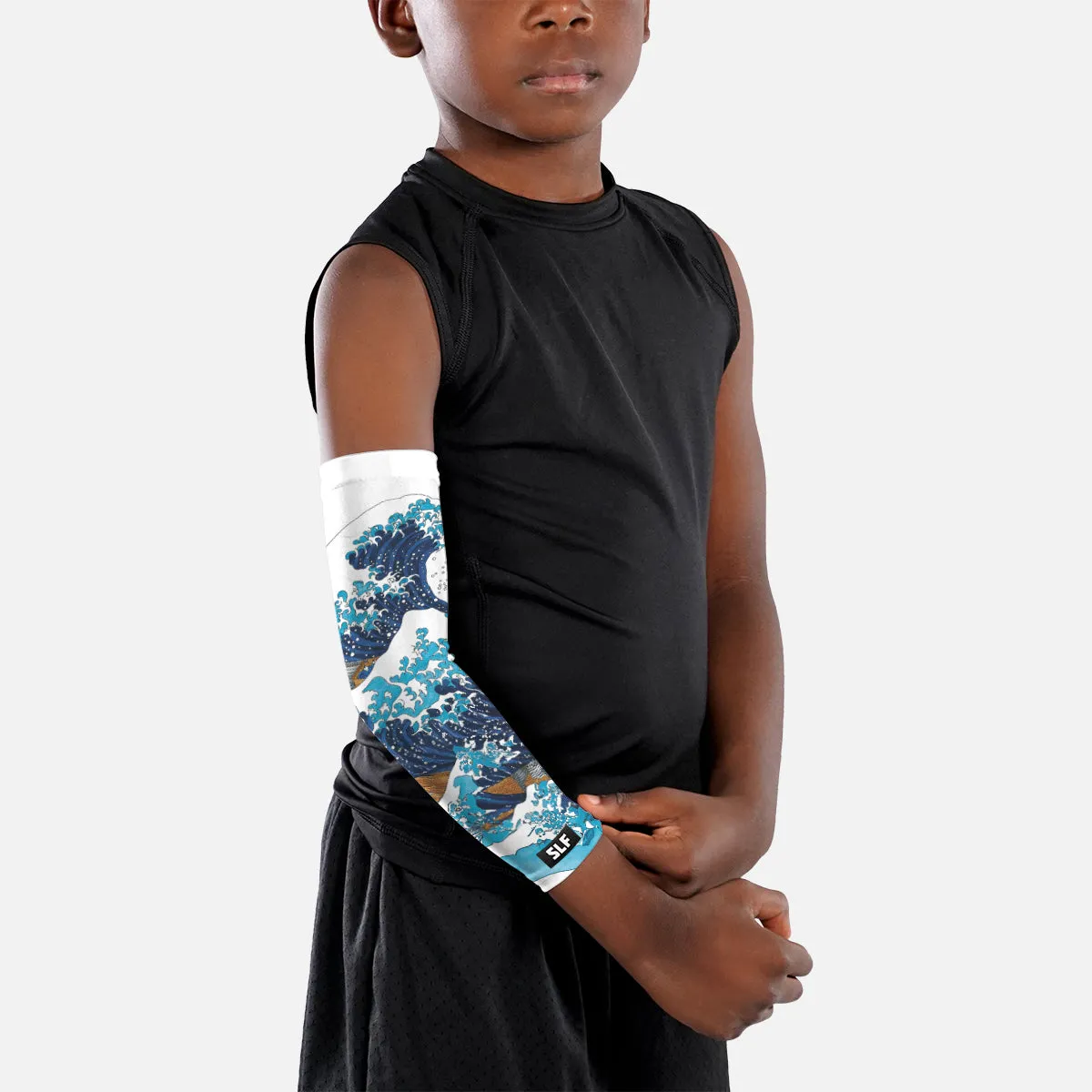 Japanese Waves Kids Arm Sleeve