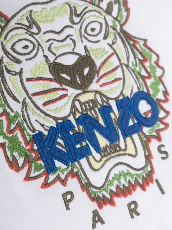 Kenzo Kids Embroidered Tiger Logo T-Shirt