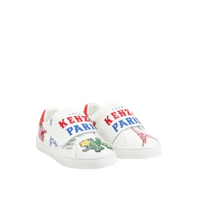 Kenzo Kids Multi-Logo Velcro Strap Sneakers