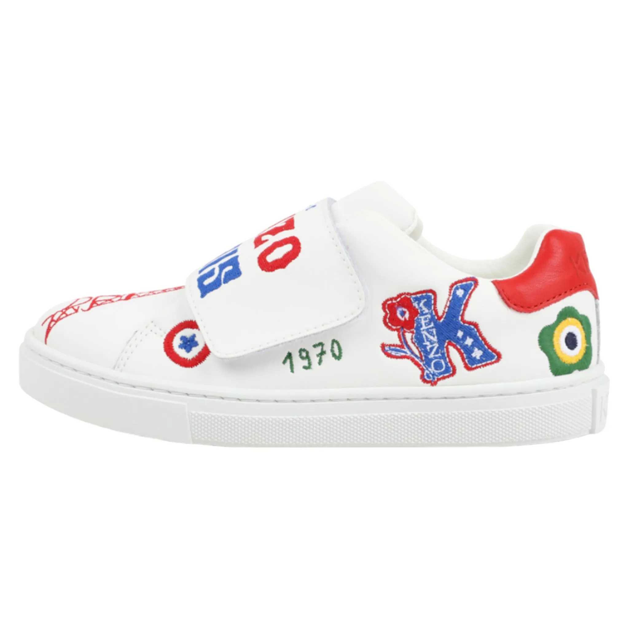 Kenzo Kids Multi-Logo Velcro Strap Sneakers