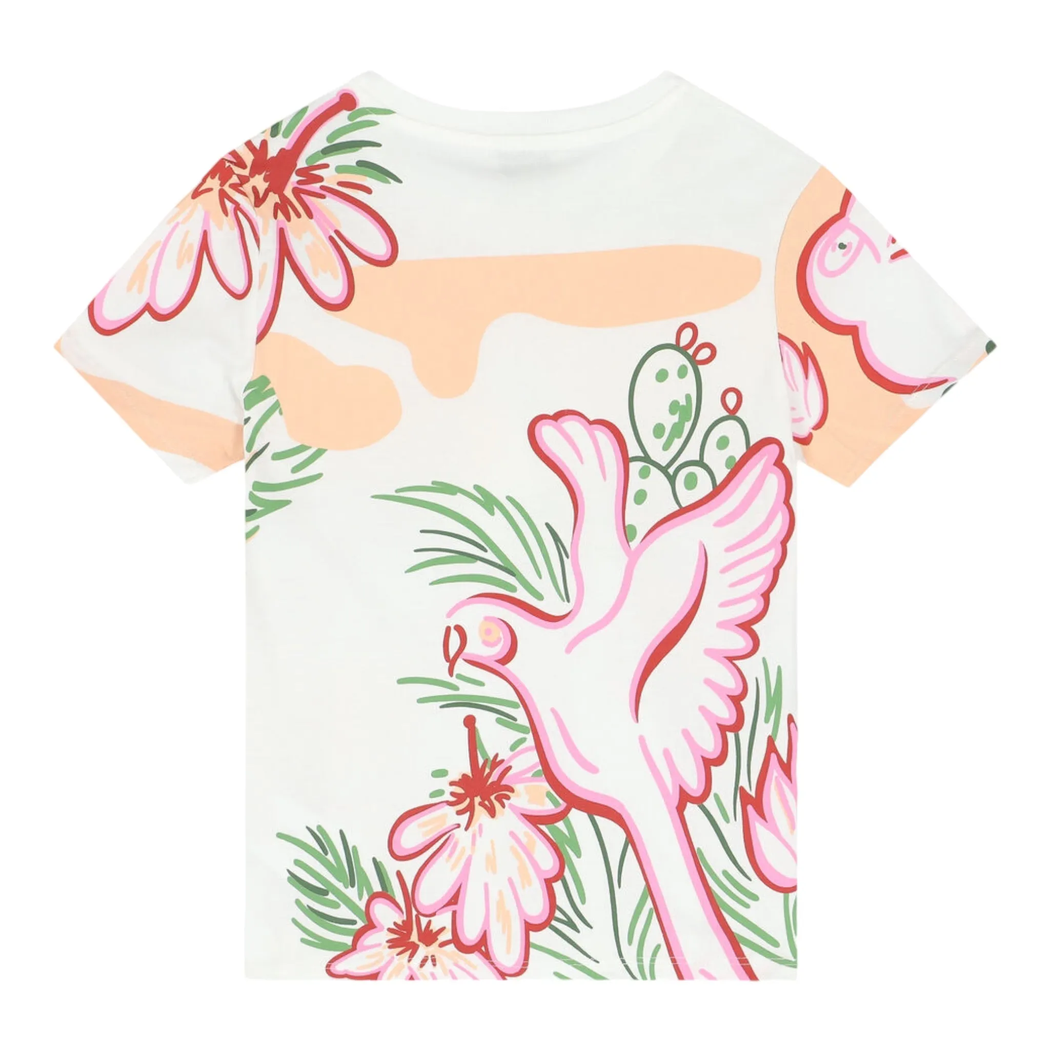 Kenzo Kids Tiger Motifs T-Shirt - White