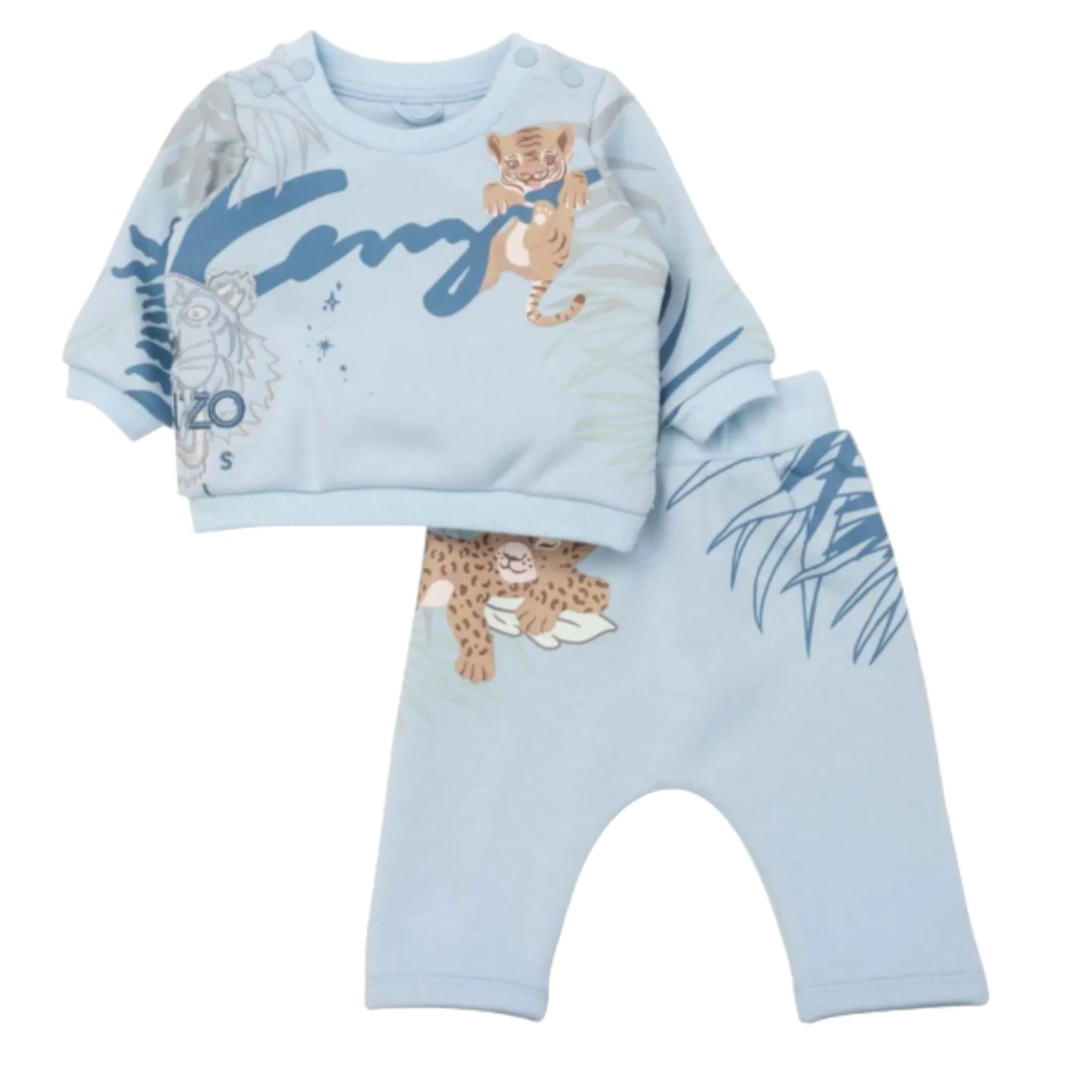 Kenzo Kids Toddler's 2pc Jungle Animal Cotton Sweatsuit