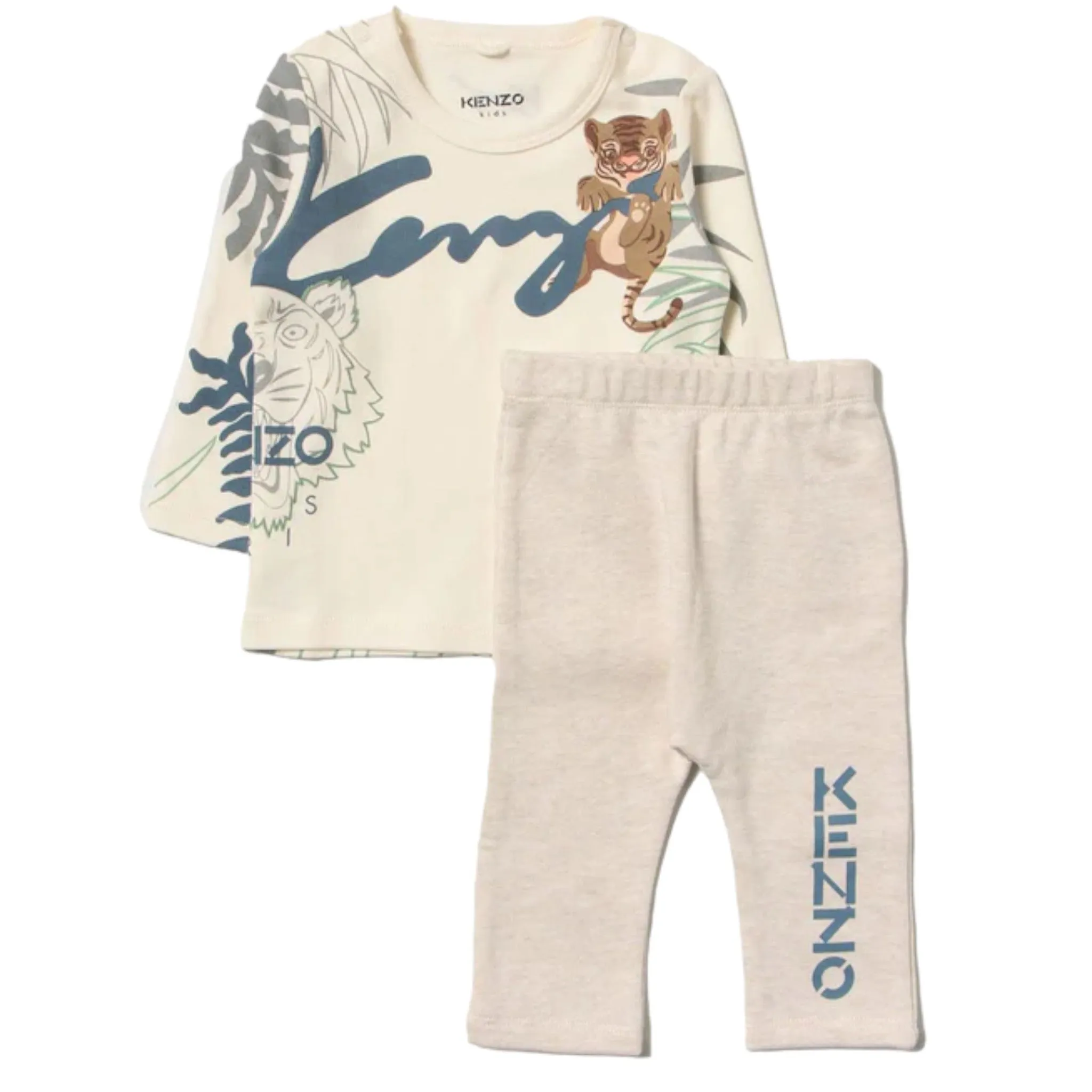 Kenzo Kids Toddler's 2pc Jungle Print Cotton Sweatsuit