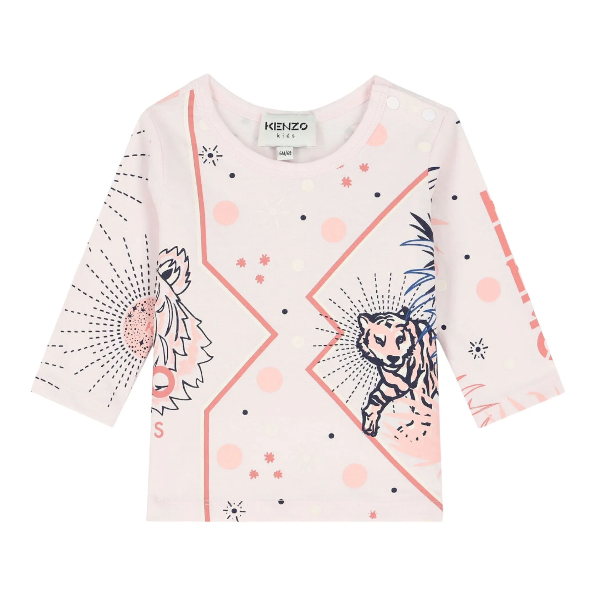 Kenzo Kids Toddler's All-Over Print Logo Long Sleeve T-Shirt