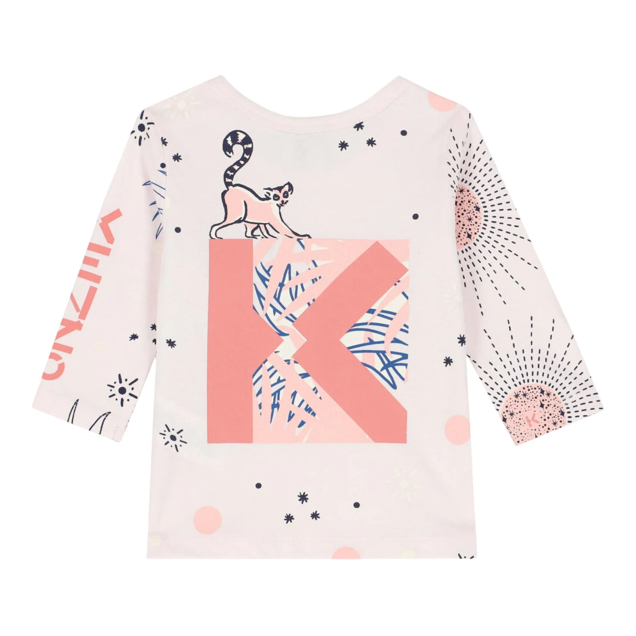 Kenzo Kids Toddler's All-Over Print Logo Long Sleeve T-Shirt