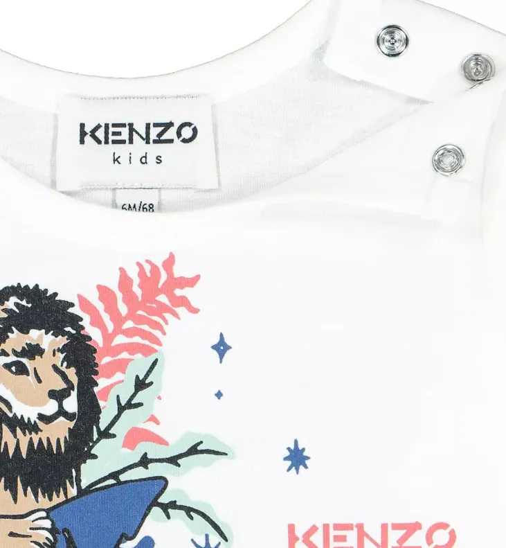 Kenzo Kids Toddler's Wild Cat Print Long Sleeve T-Shirt