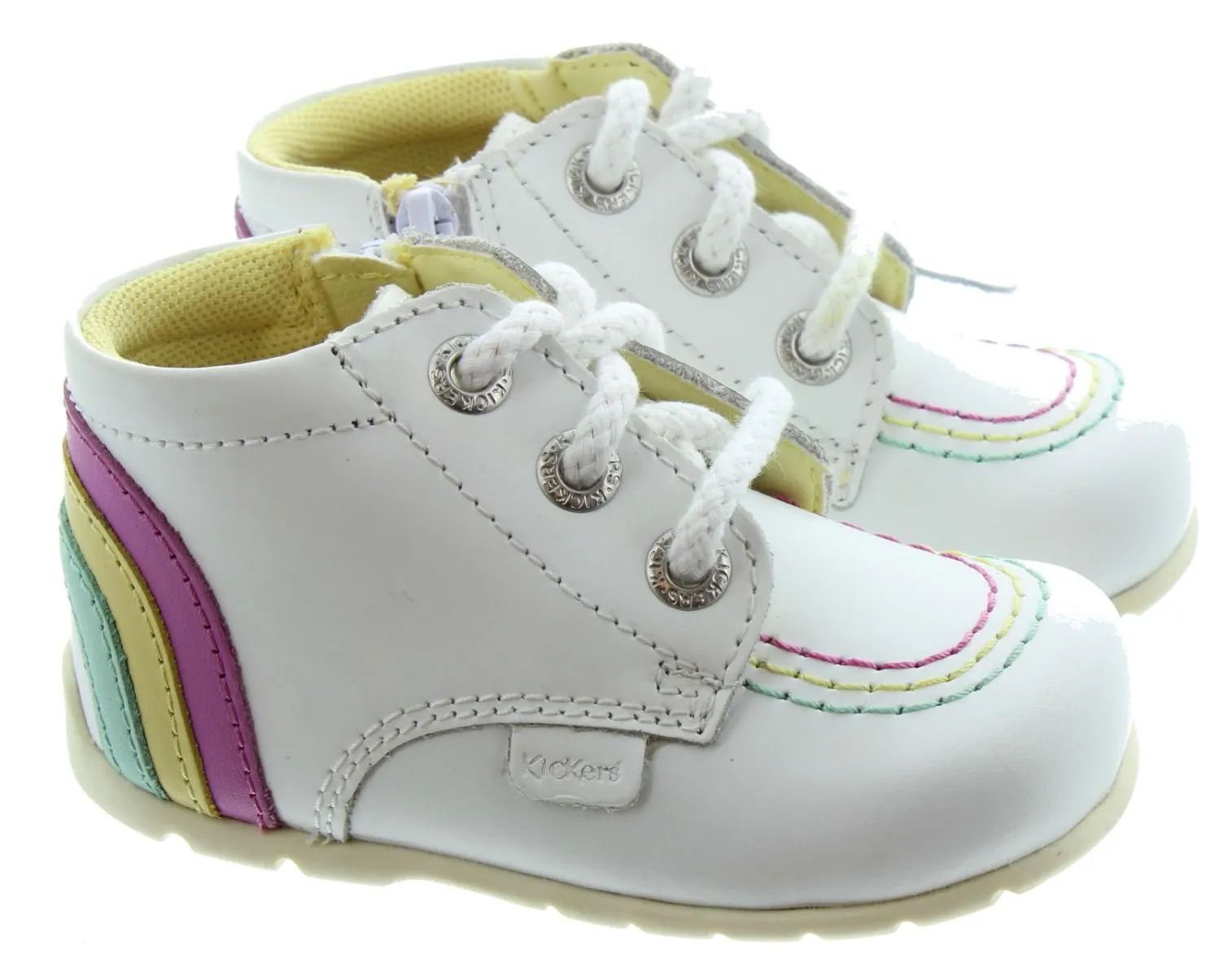 KICKERS Kids Kickhi Zip Baby In Rainbow