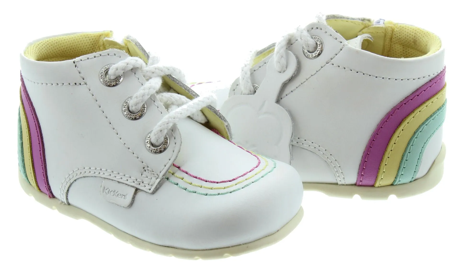 KICKERS Kids Kickhi Zip Baby In Rainbow