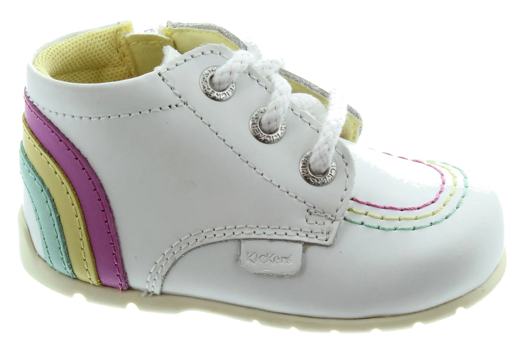 KICKERS Kids Kickhi Zip Baby In Rainbow