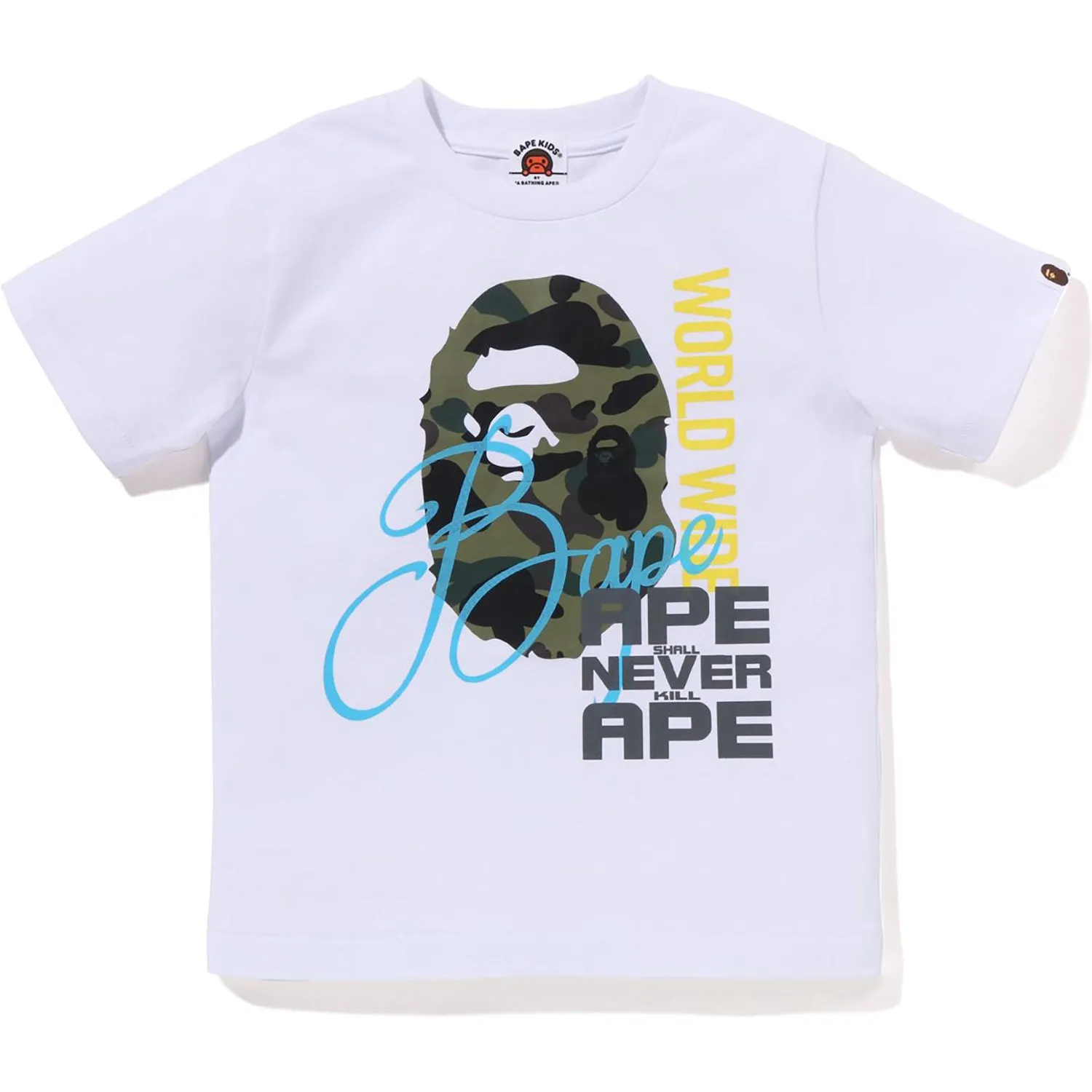 Kids 1ST CAMO APE HEAD Over Print Tee