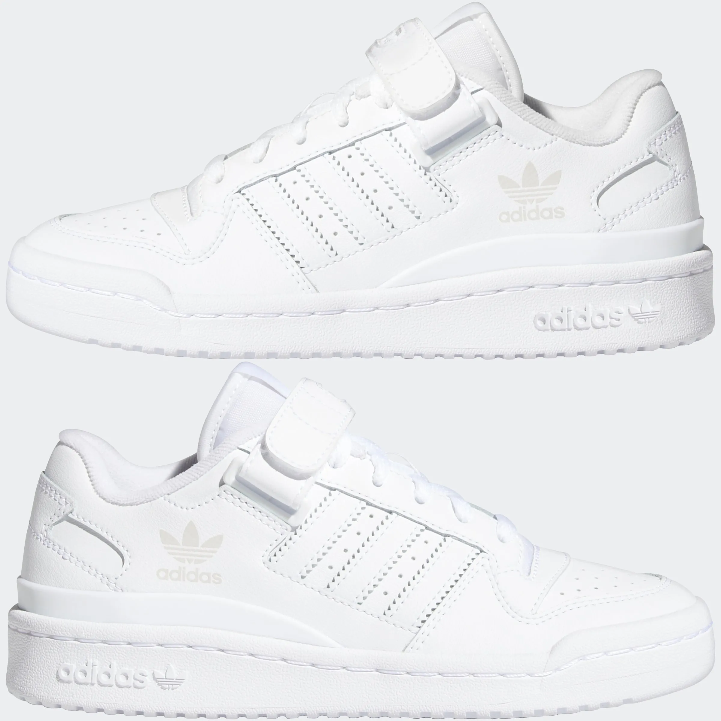 Kids adidas Originals Forum Low Shoes Cloud White