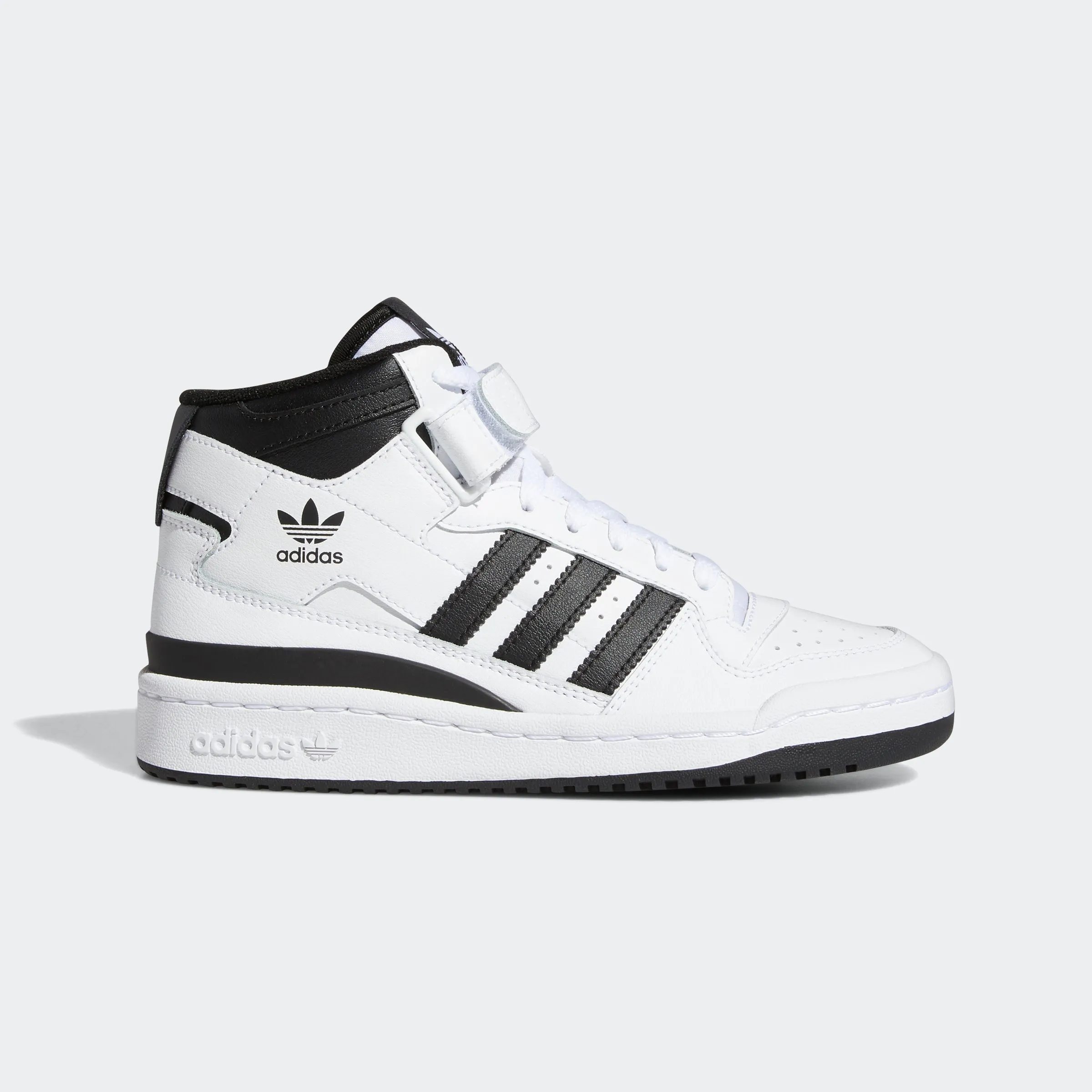 Kids adidas Originals Forum Mid Shoes Cloud White Black