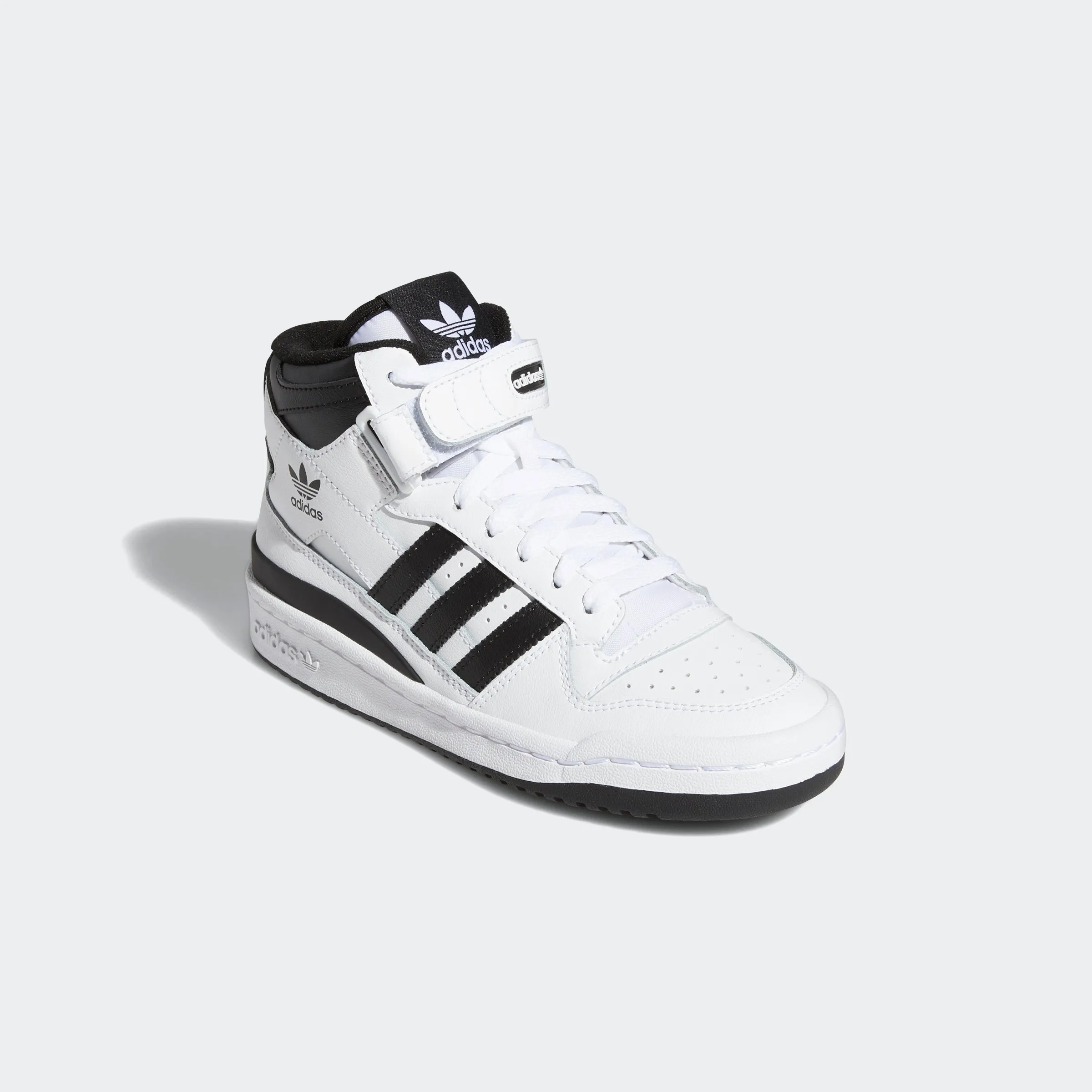 Kids adidas Originals Forum Mid Shoes Cloud White Black