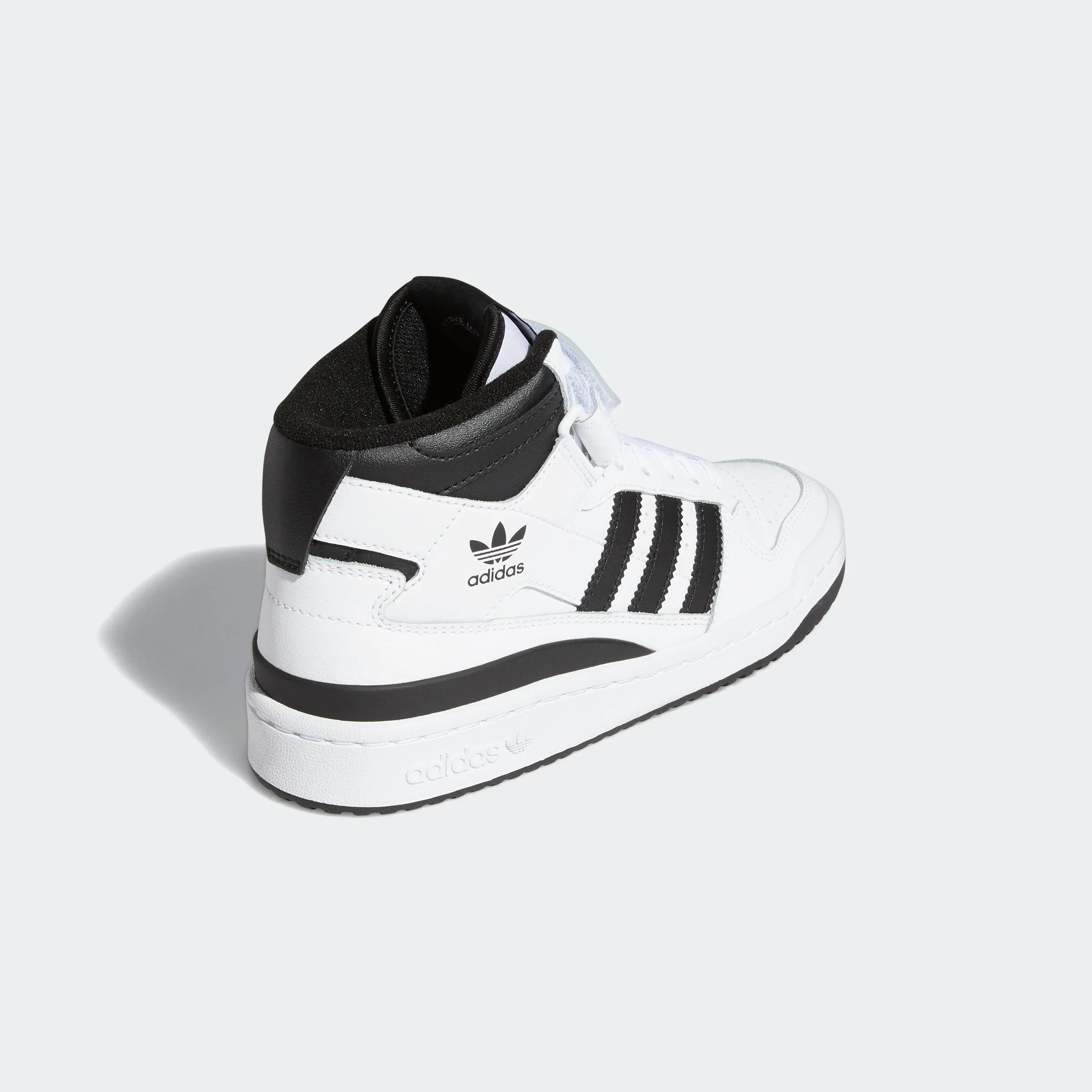 Kids adidas Originals Forum Mid Shoes Cloud White Black