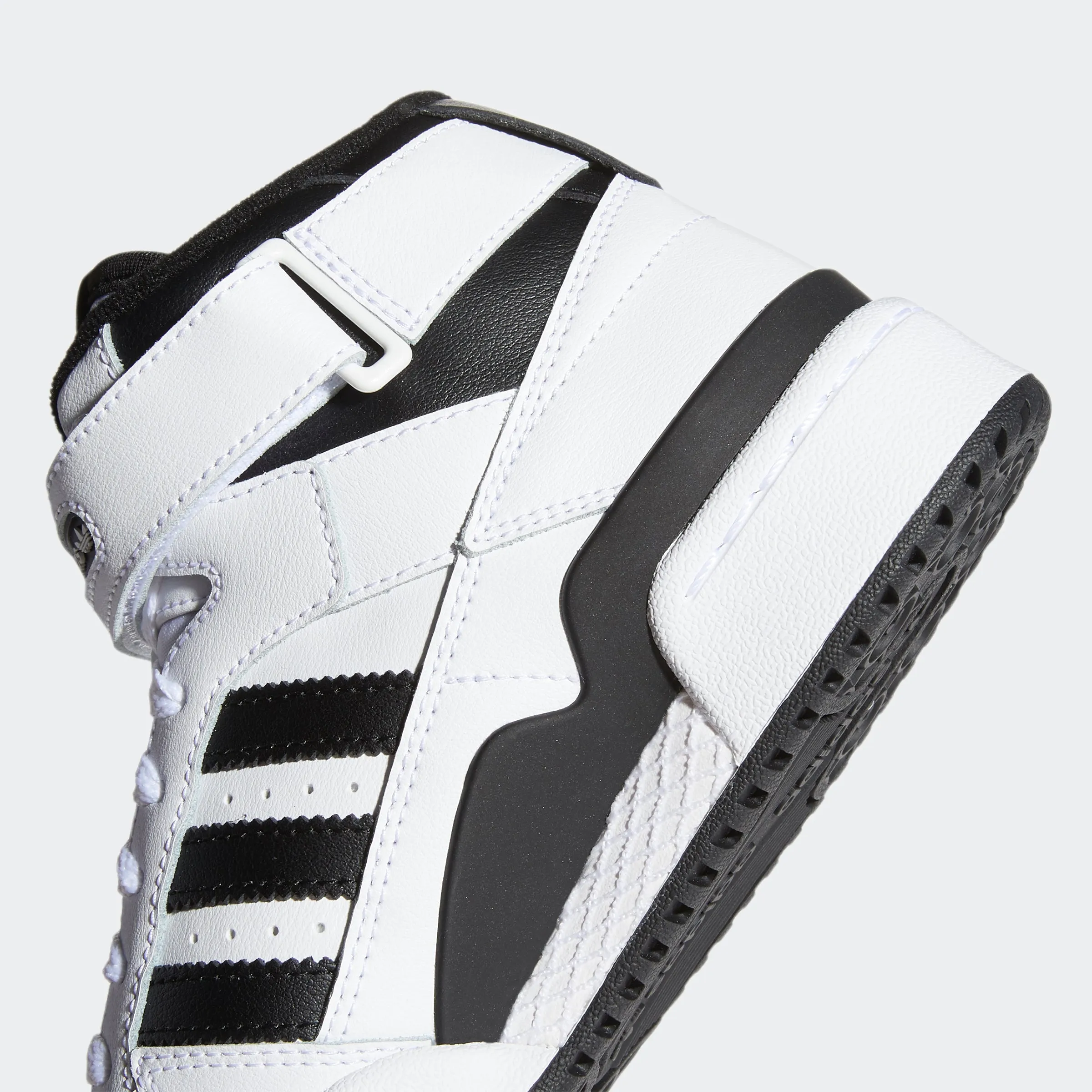 Kids adidas Originals Forum Mid Shoes Cloud White Black