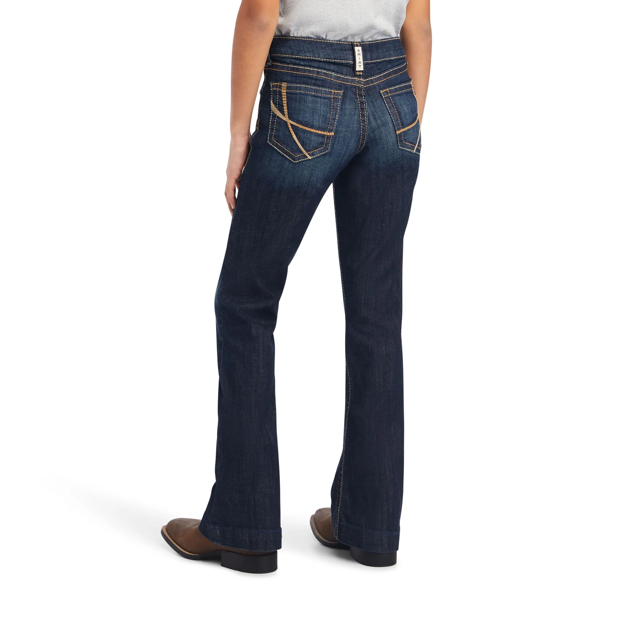 Girls Wide Leg Ariat Kids R.E.A.L Trouser Maggie Jeans