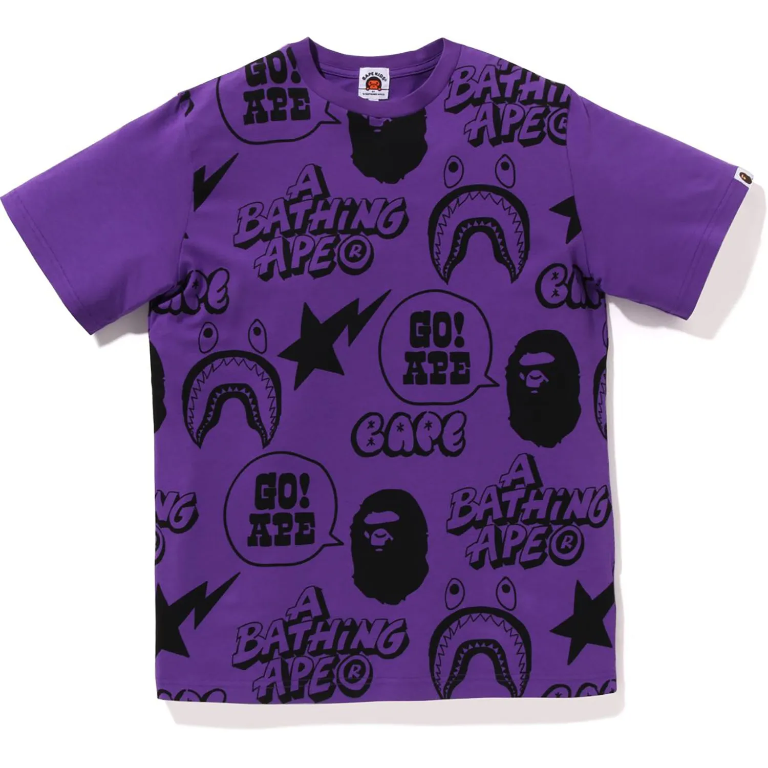 Kids Loose Fit Tee with BAPE Graffiti Design