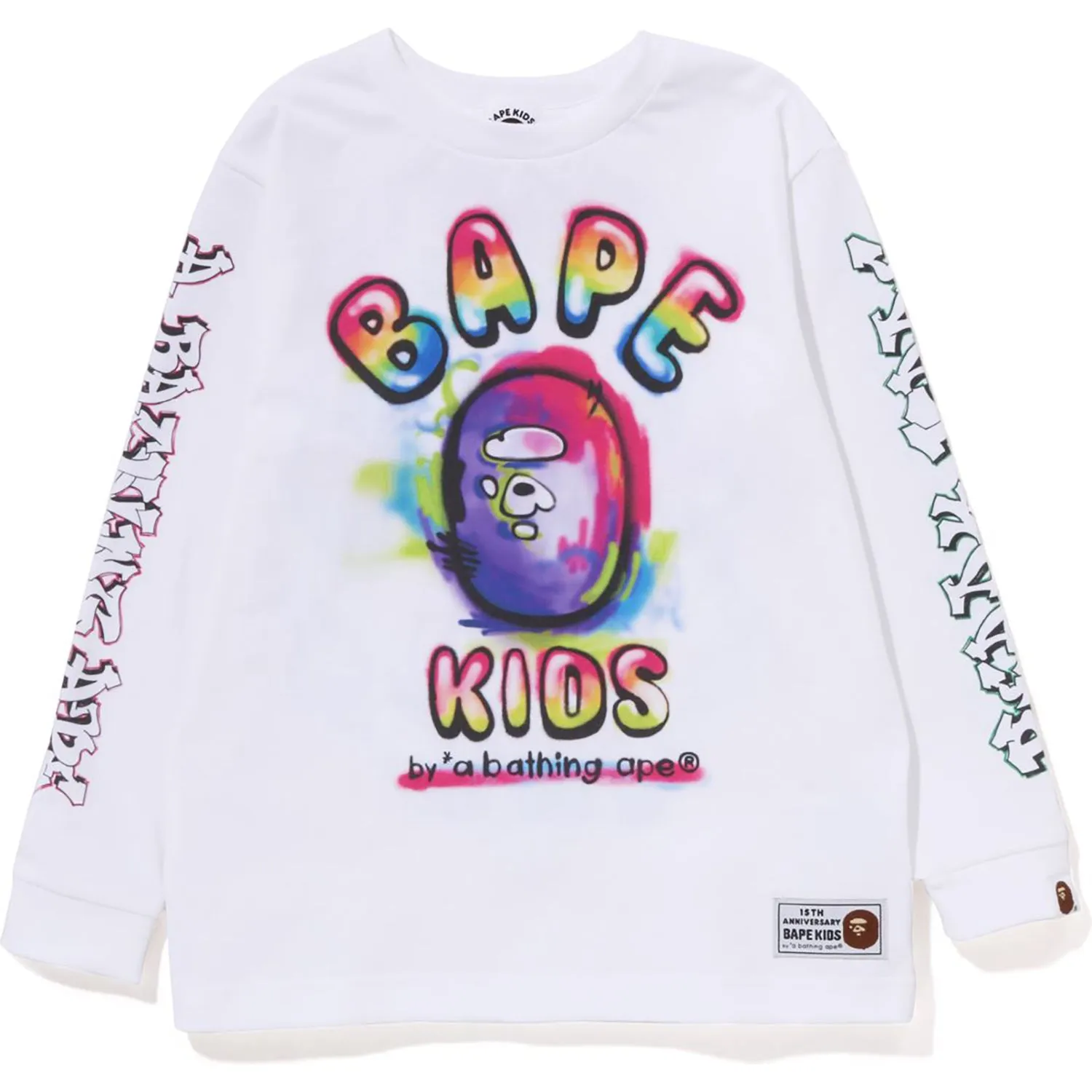 BK15TH ANNIVERSARY X READYMADE Spray Long Sleeve Tee for Kids