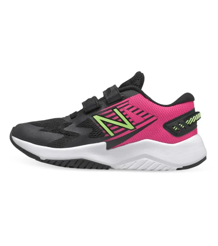 new balance rave run (ps) kids black pink glo