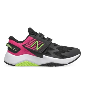 new balance rave run (ps) kids black pink glo