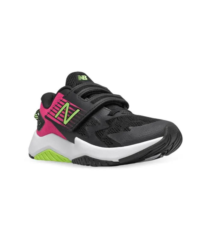 new balance rave run (ps) kids black pink glo