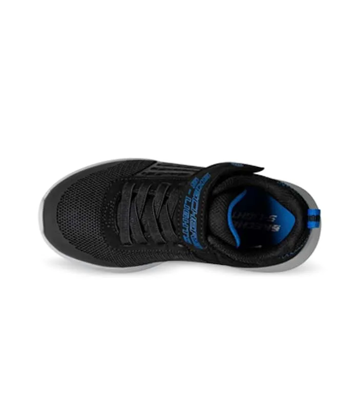 skechers dyna lights kids black royal