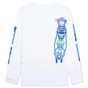 Bleach White Kids North Star Long Sleeve Tee