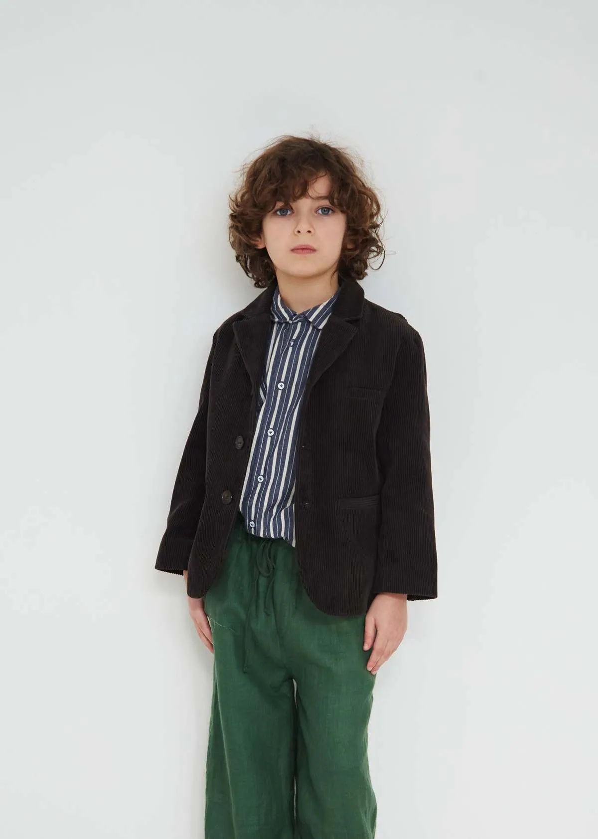 Kids Caramel MAGPIE KIDS BLAZER - DARK CHOCOLATE