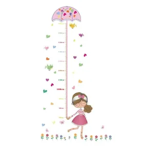 Children's Growth Chart Cartoon Nursery Decor Wall Art Sticker