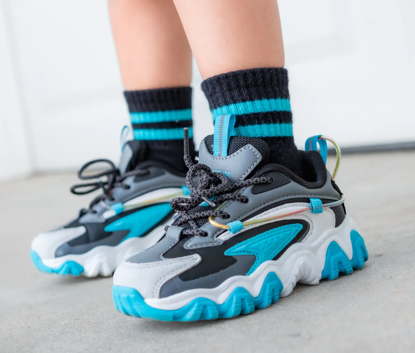 KIDS CHROME Teal | Grey