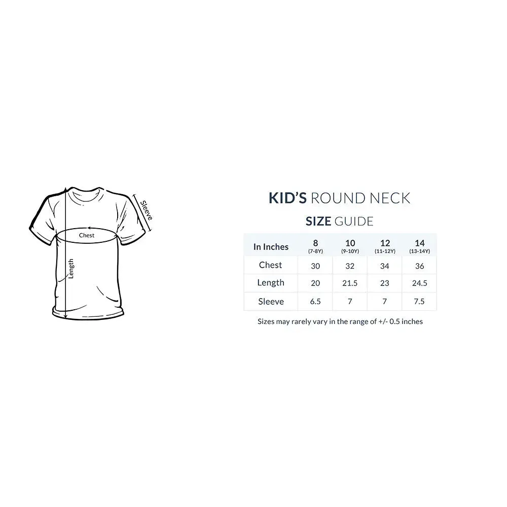 Typography Print Cotton Tee - Kids Half Sleeve