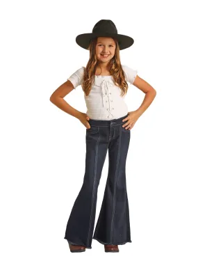 Kids' Panhandle Slim Button Bell Dark Wash Jeans