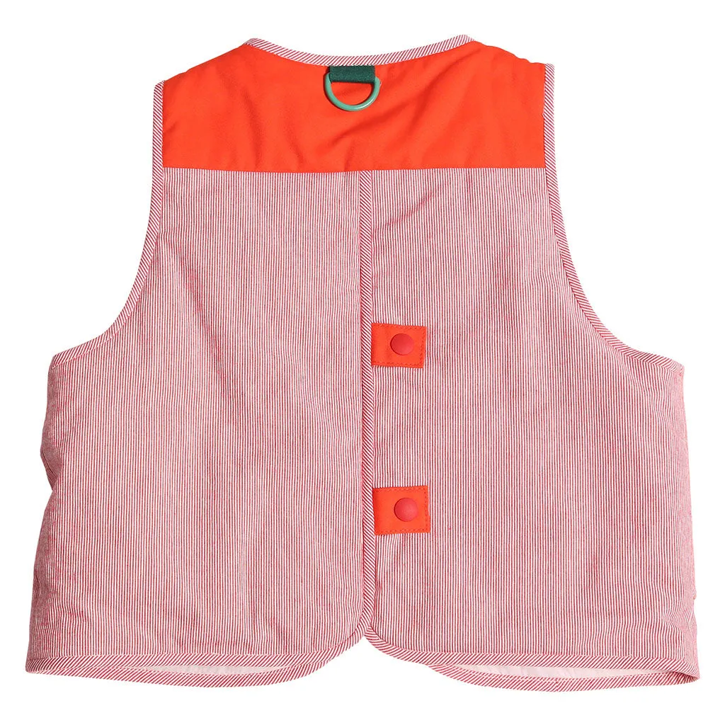 Fisher Utility Patchwork Vest for Kids in SOS Red