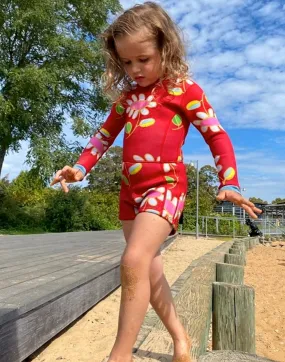 Children's Flowered Wet Suit