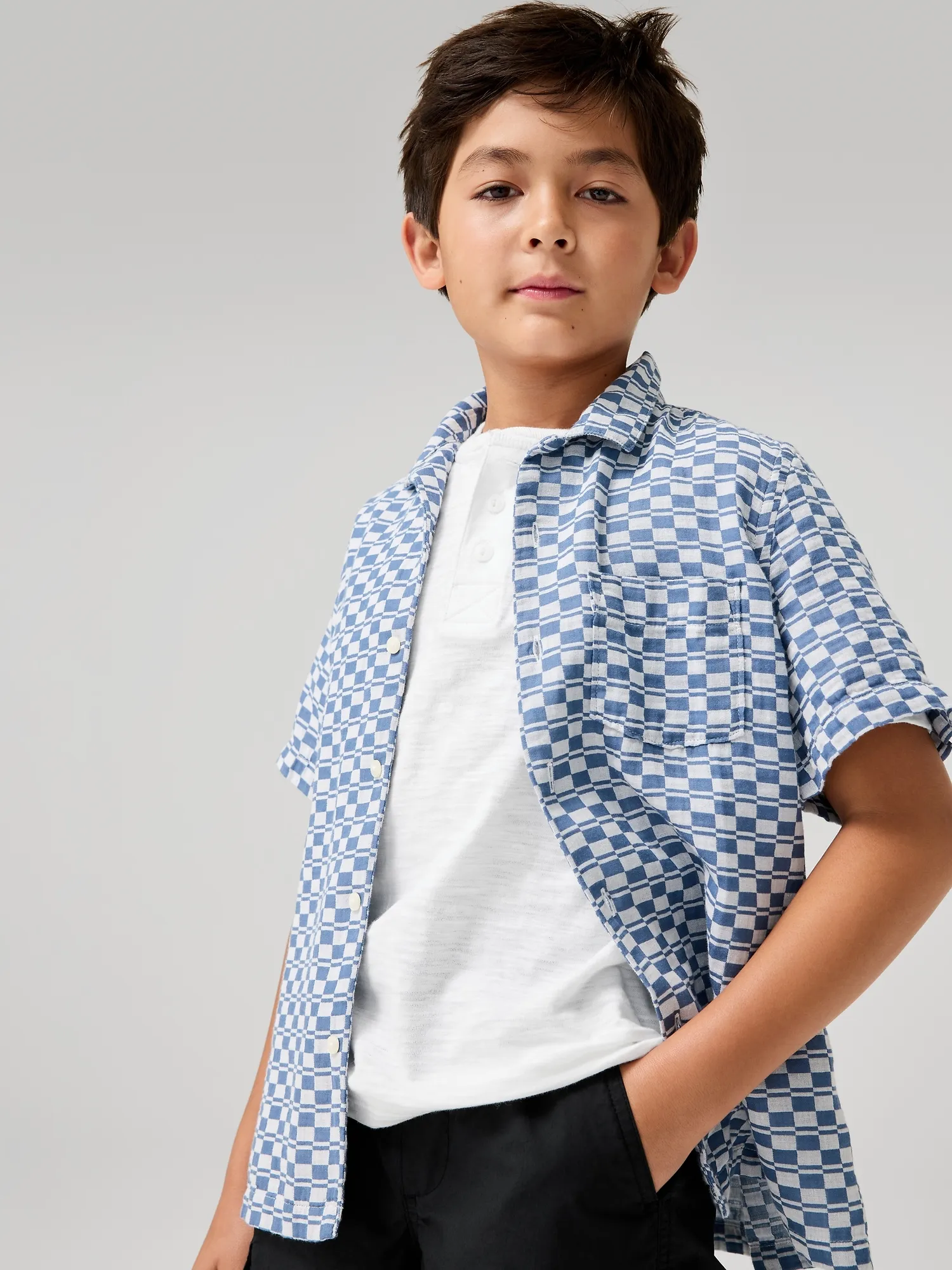 Kids Gauze Vacay Shirt