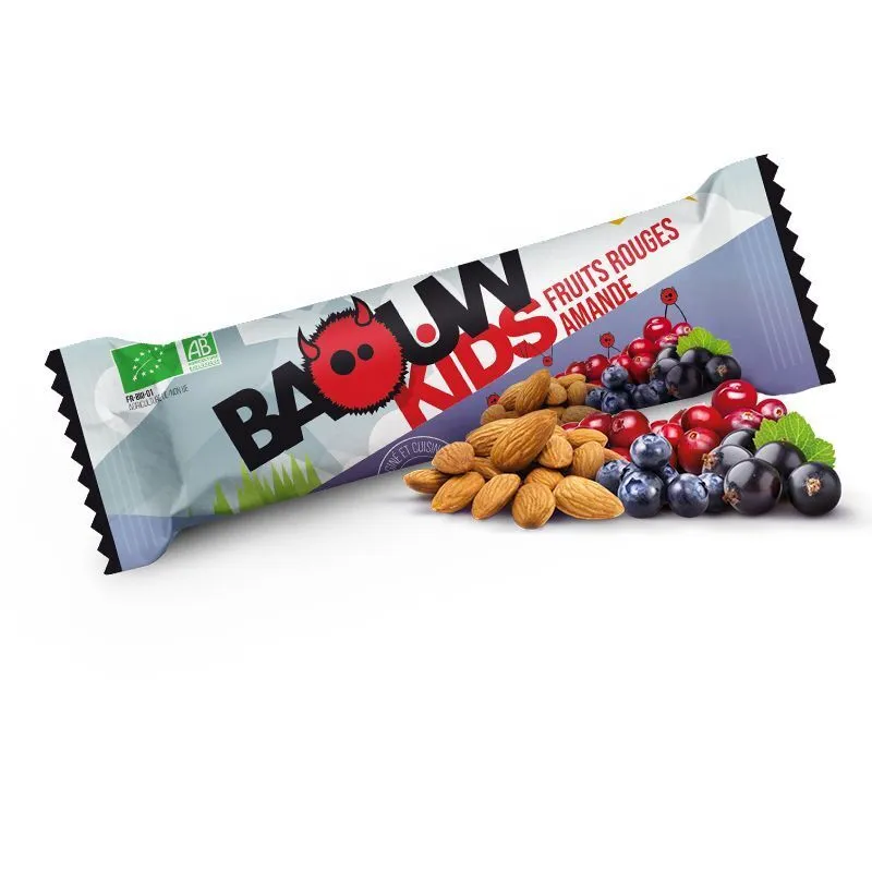 Baouw Kids Fruits Rouges-Amande Energy bar Bambino