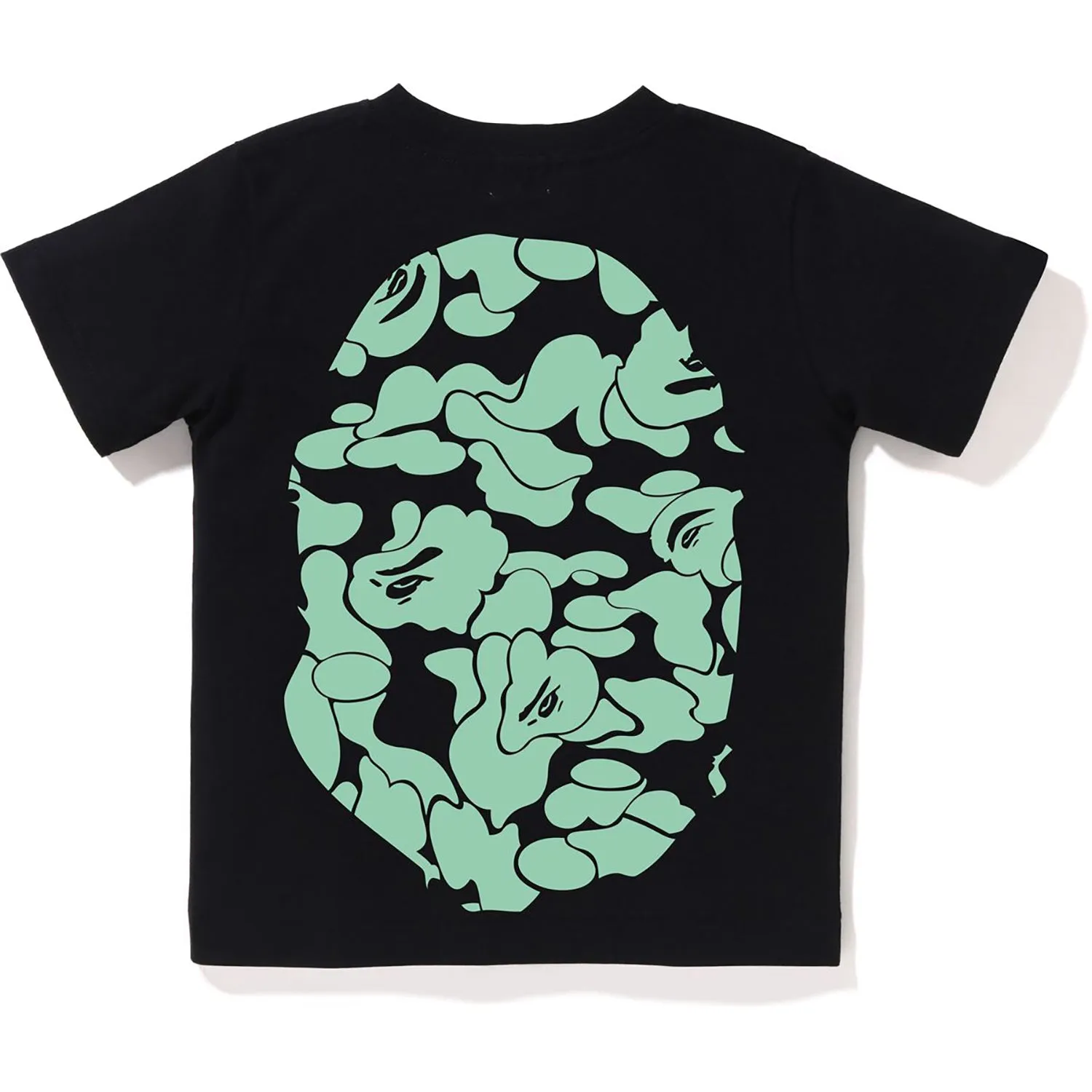 Kids GLOW IN THE DARK CAMO BIG APE HEAD TEE