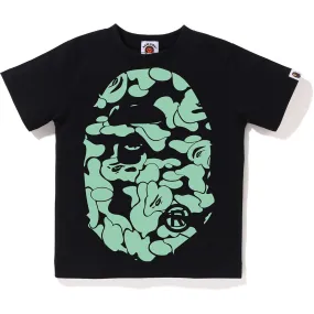 Kids GLOW IN THE DARK CAMO BIG APE HEAD TEE