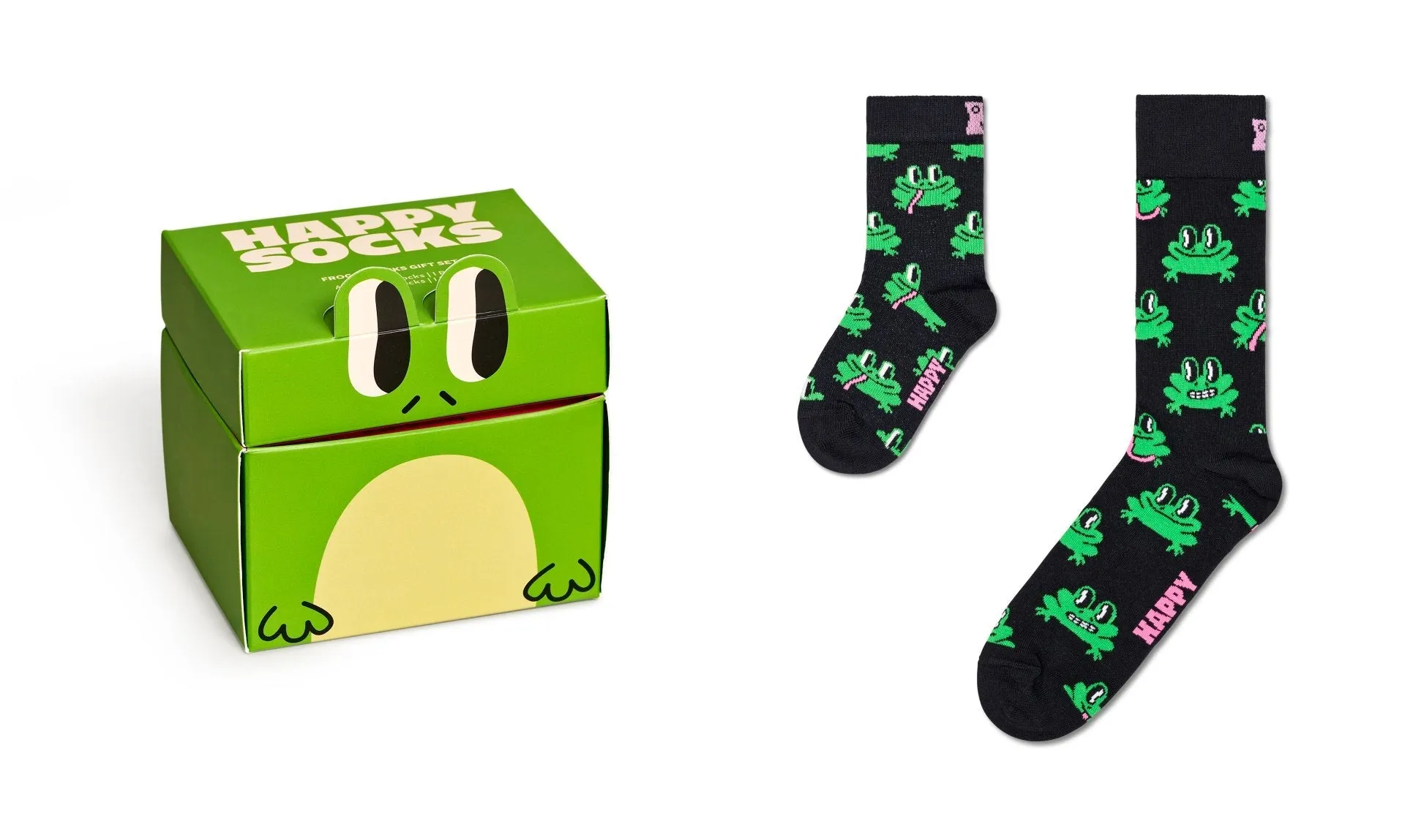 Kids' Happy Socks 2-Pack Mini & Me Froggys Gift Set