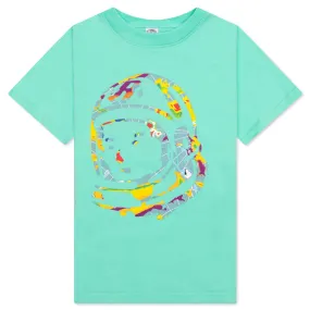 Kids Helmet Traveler S/S Tee Biscay Green