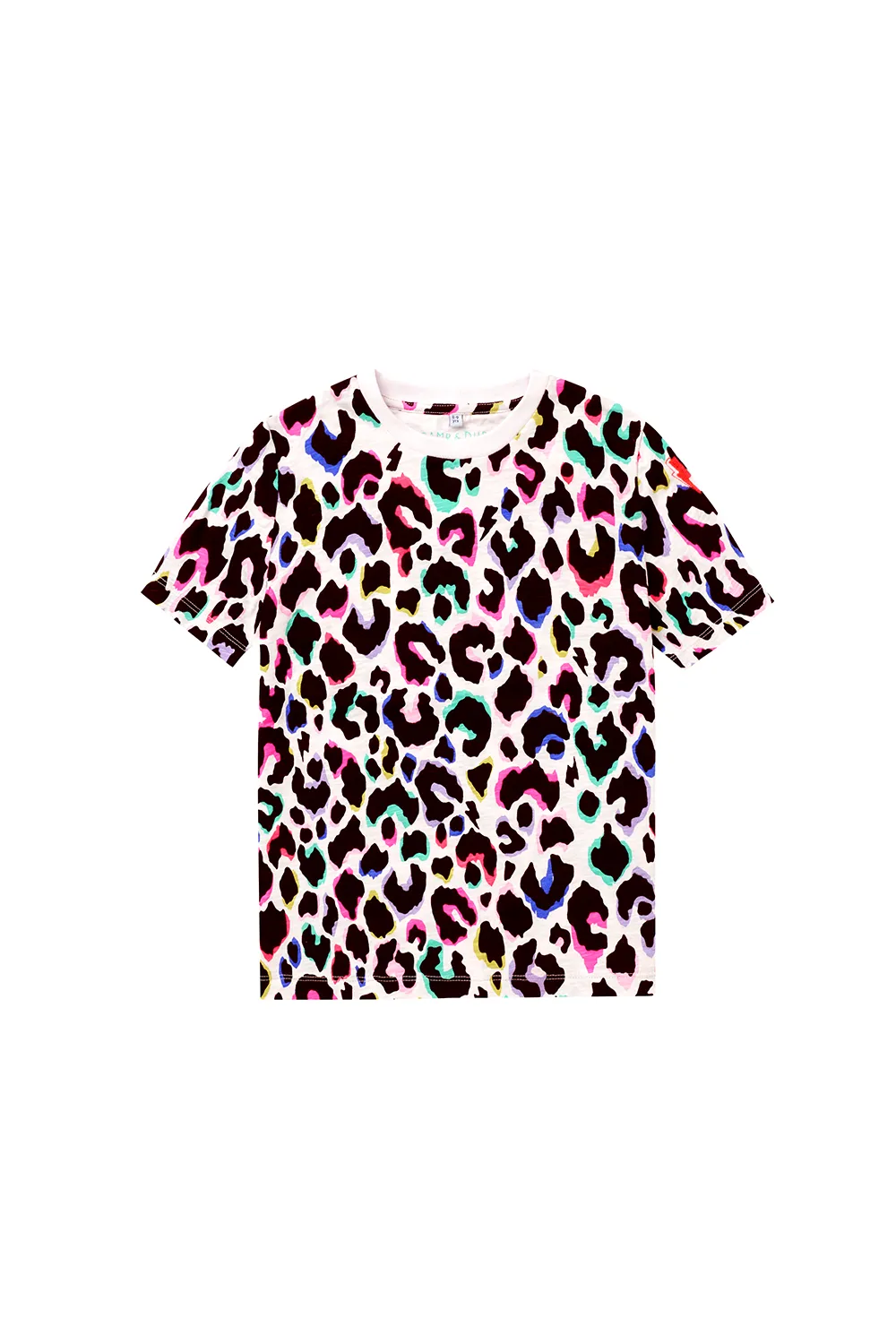 Kids Ivory with Rainbow Shadow Leopard Classic T-Shirt