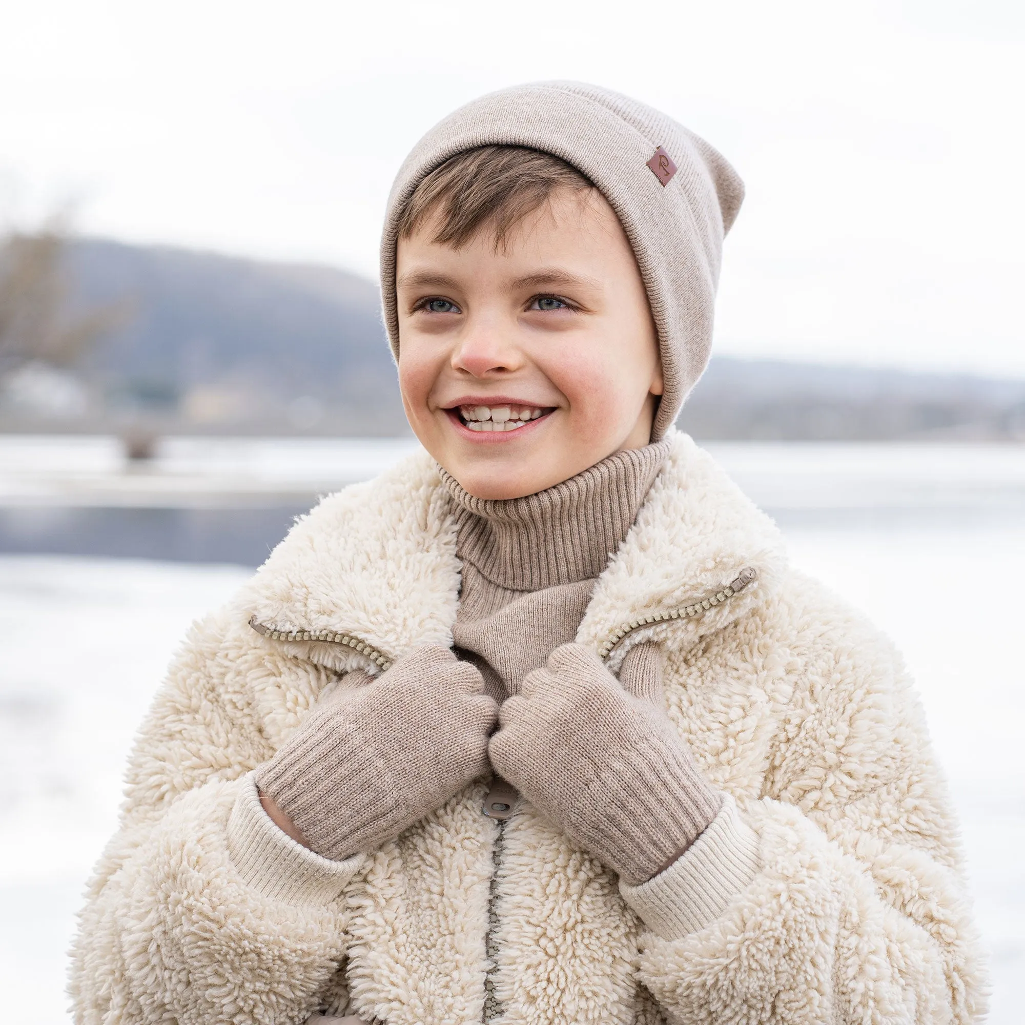 Kids' Knit Beanie Cashmere Blend