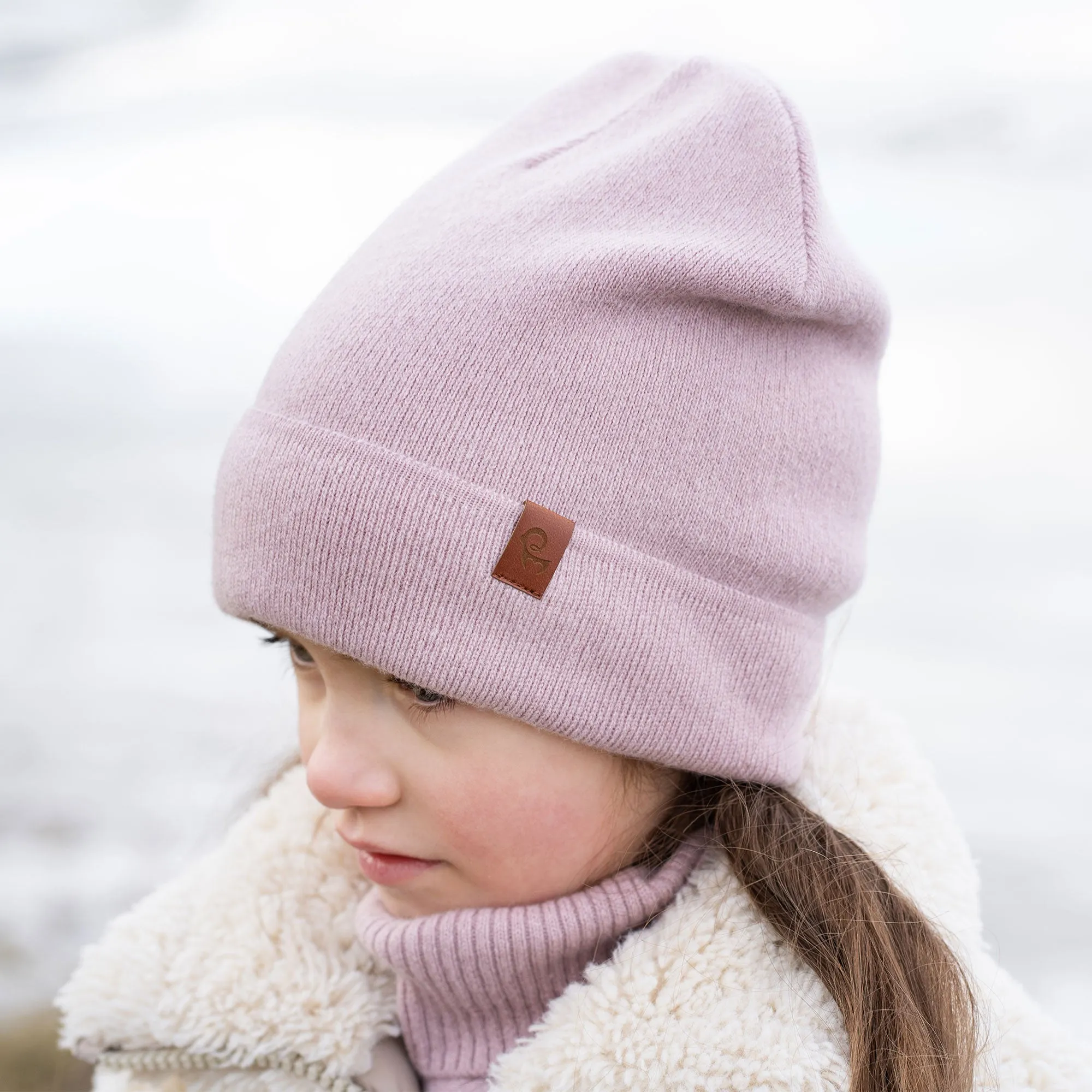 Kids' Knit Beanie Cashmere Blend