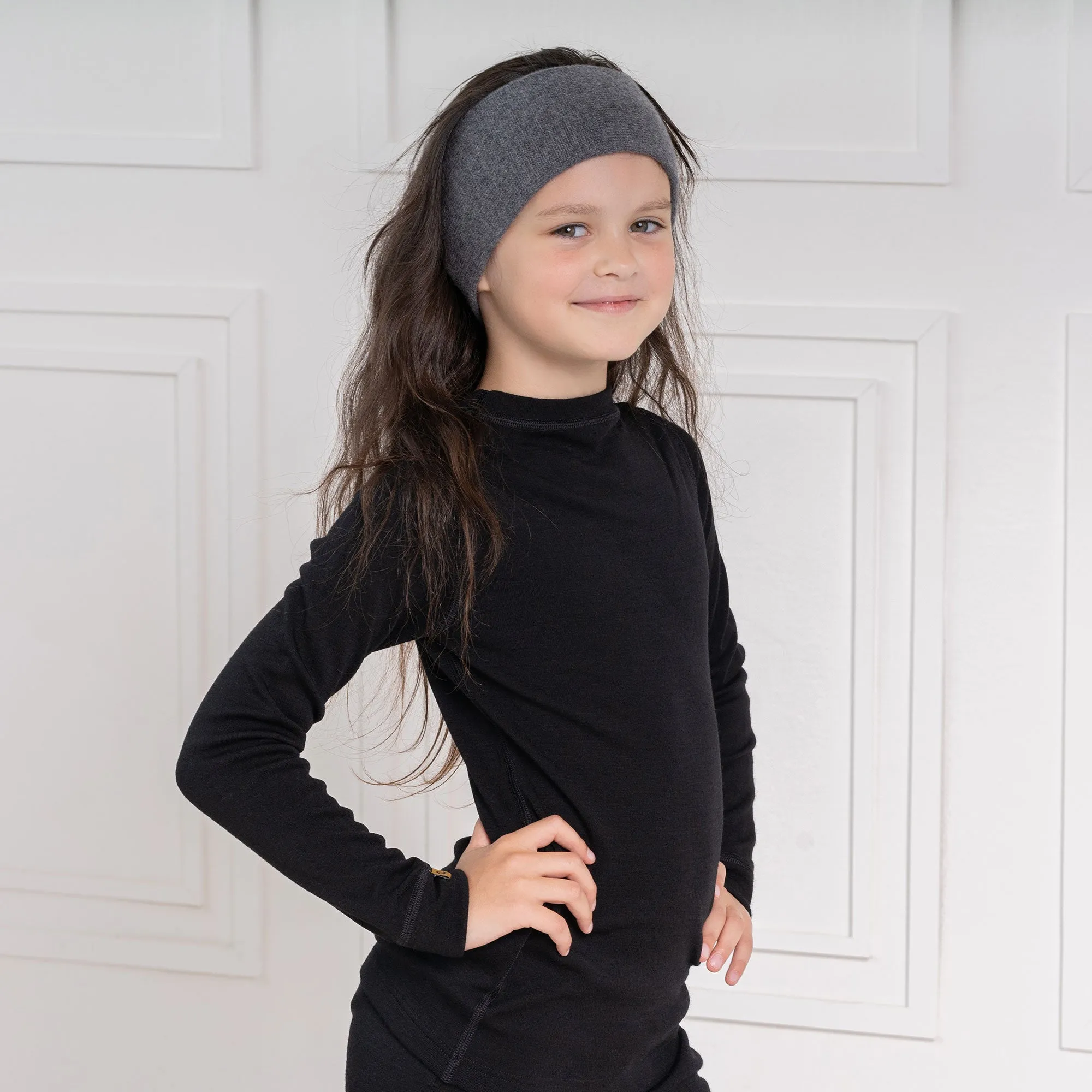 Kids' Knit Headband Cashmere Blend