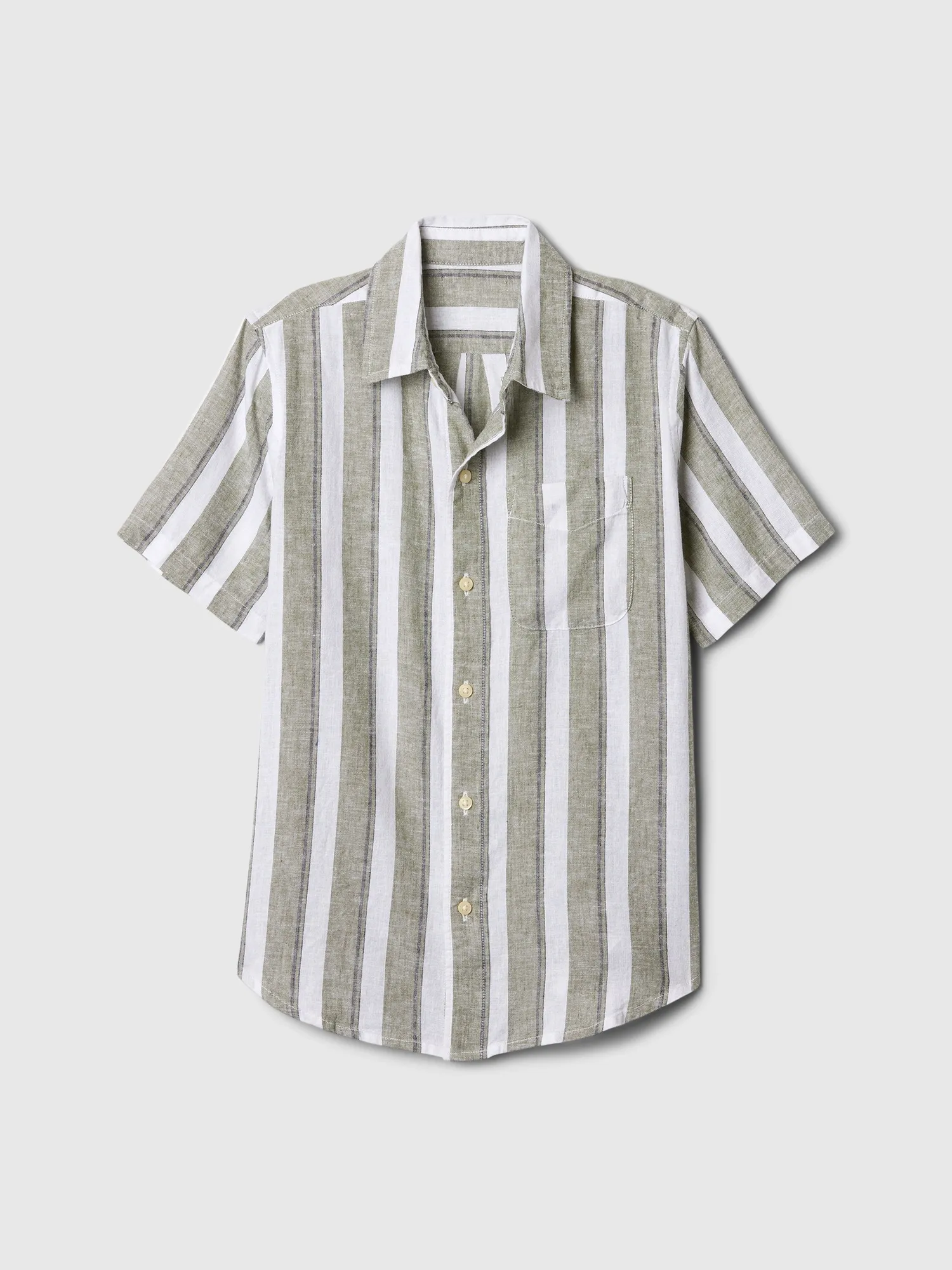 Kids Linen-Blend Vacay Shirt